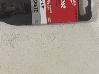 Milwaukee SDS plus tile chisel 3” x 6-1/2”