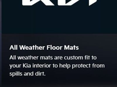 Kia Sorento All Weather Floor Mats