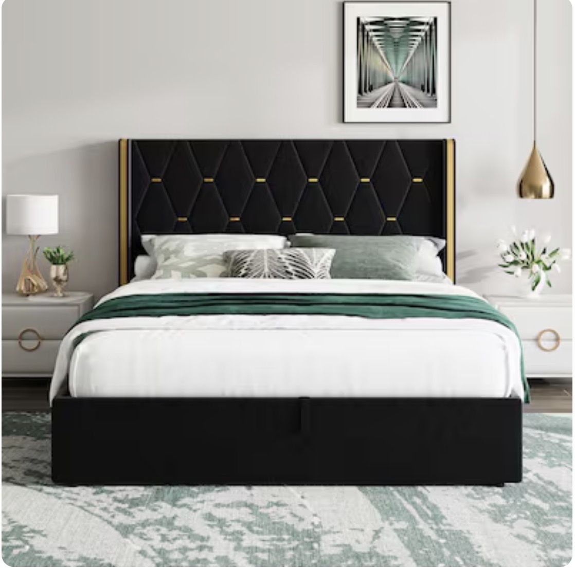 Brand New Full Size Lift Up Storage Bed Frame