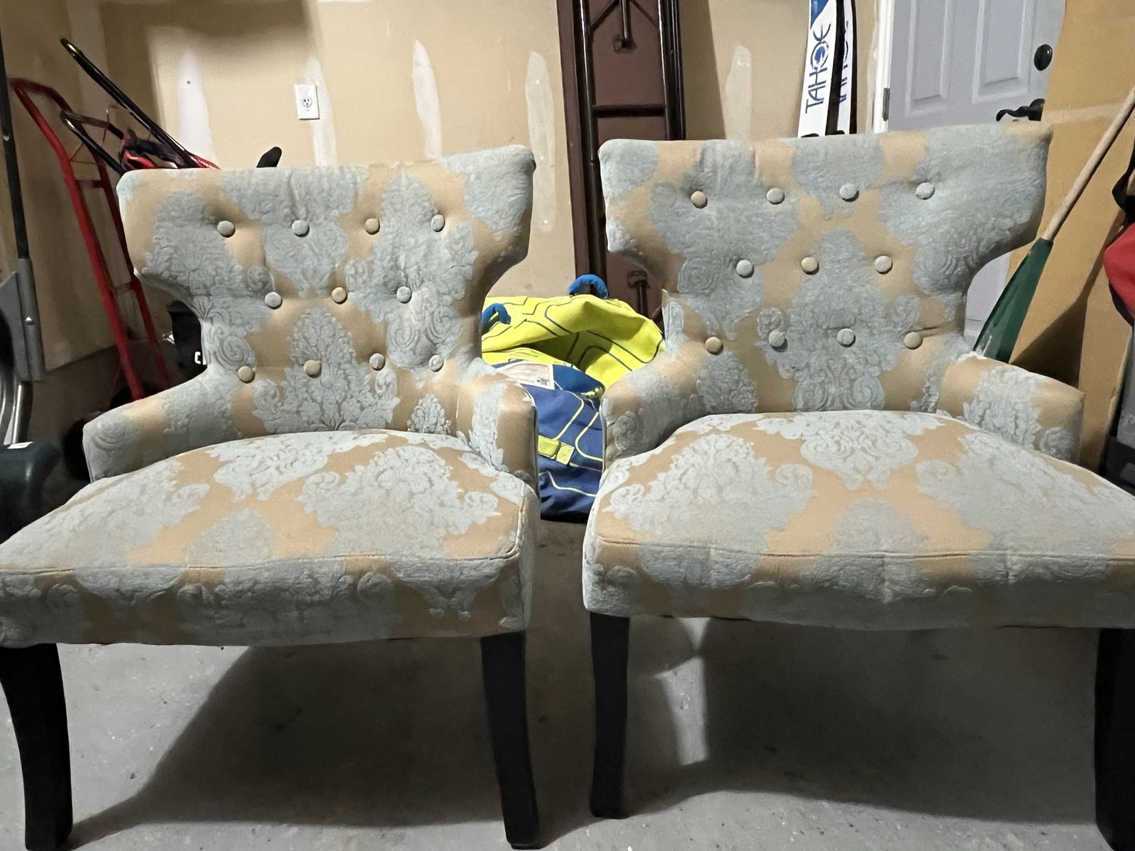 Blue cozy chairs