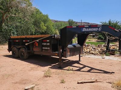7x14 Diamond C LPT-GN 207 Gooseneck Dump Trailer