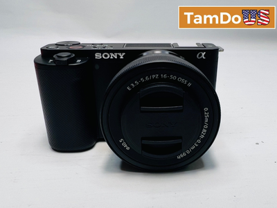 Sony ZV-E10 Mirrorless Camera Kit w/ E PZ 16-50mm f/3.5-5.6 OSS II Lens Black