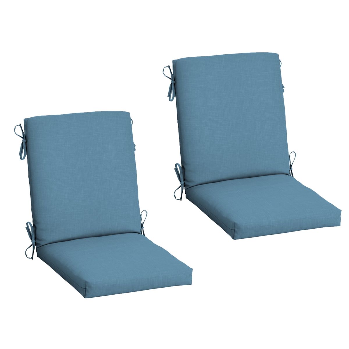 NEW Arden 2-Pack Outdoor Patio Dining Chair Cushion, 20x44, Rain-Proof Seat Pad
