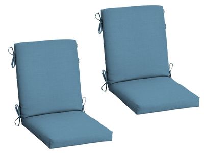 NEW Arden 2-Pack Outdoor Patio Dining Chair Cushion, 20x44, Rain-Proof Seat Pad
