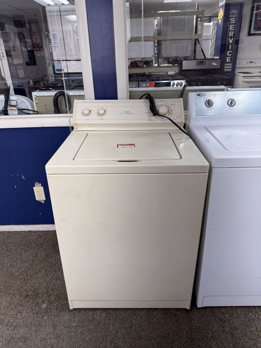 Great Condition Whirlpool Top Load Washing Machine, Off-White