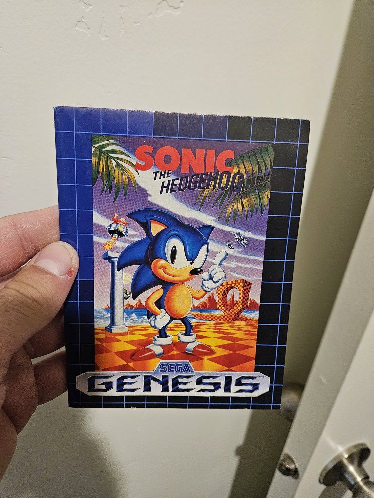 Sonic The Hedgehog (Sega Genesis) - Original Game Manual Poster
