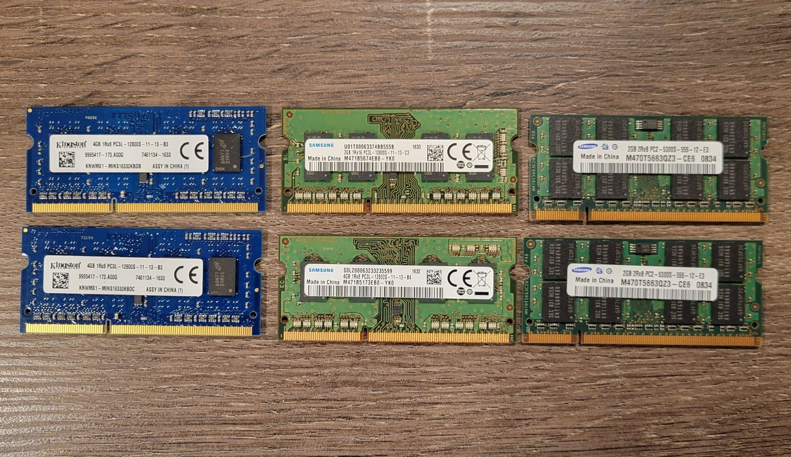 PC laptop memory modules