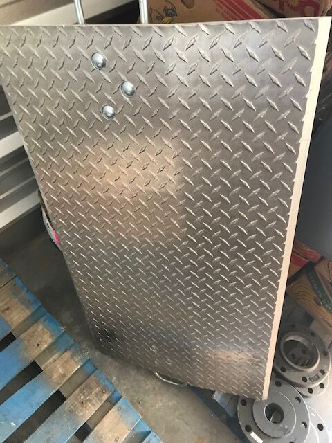 New Dock plate aluminum forklift HEAVY duty 42" x 24" material handling