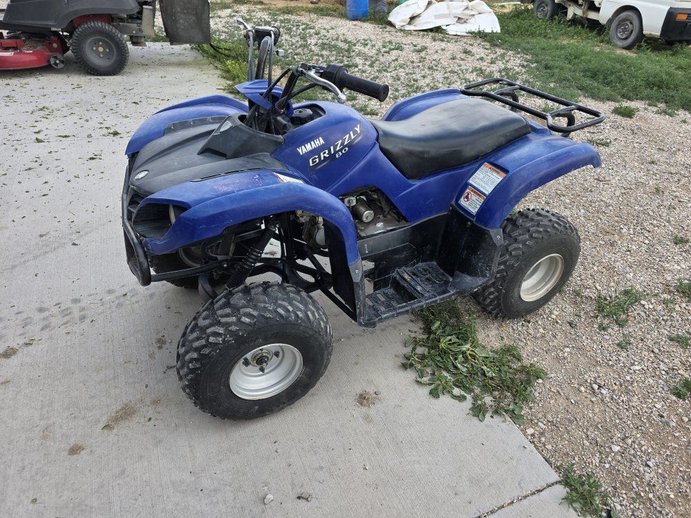 2005 Yamaha Grizzly 80 Kids ATV Blue, Excellent Condition, Ready for Adventure