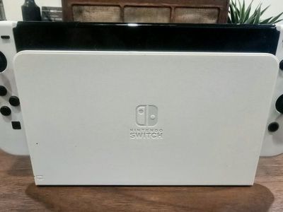 Nintendo Switch OLED Model Console Bundle - White Joy-Cons, Dock, Charger & 2 Games