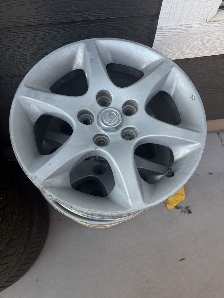 Set of 4 Lexus OEM Factory Alloy Wheels Rims Silver Used