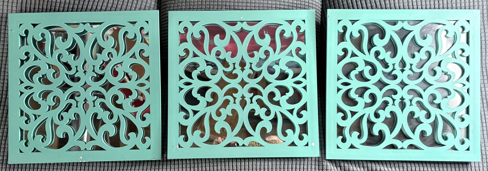 3 Turquoise Mirrors