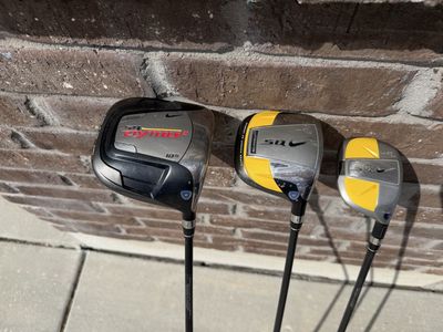 Nike SQ Dymo2 Metal Woods Golf Clubs with Bag