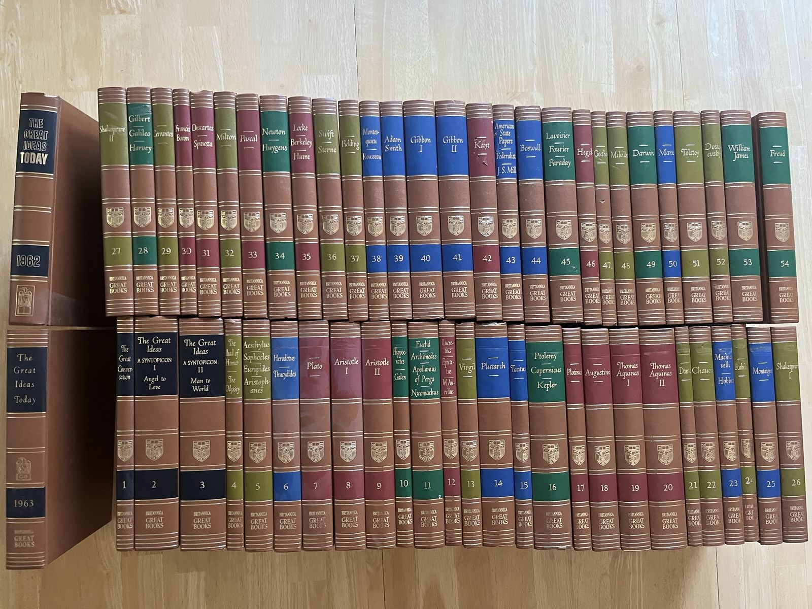 Western World Britannica Great Books Set Volumes 1-54  ++