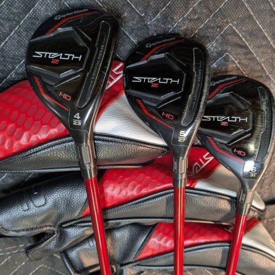 TaylorMade Stealth 2 HD Rescue Hybrid Golf Clubs with Headcovers