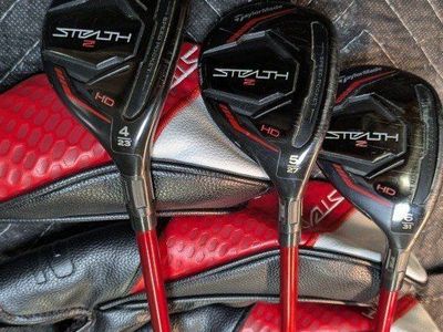 TaylorMade Stealth 2 HD Rescue Hybrid Golf Clubs with Headcovers