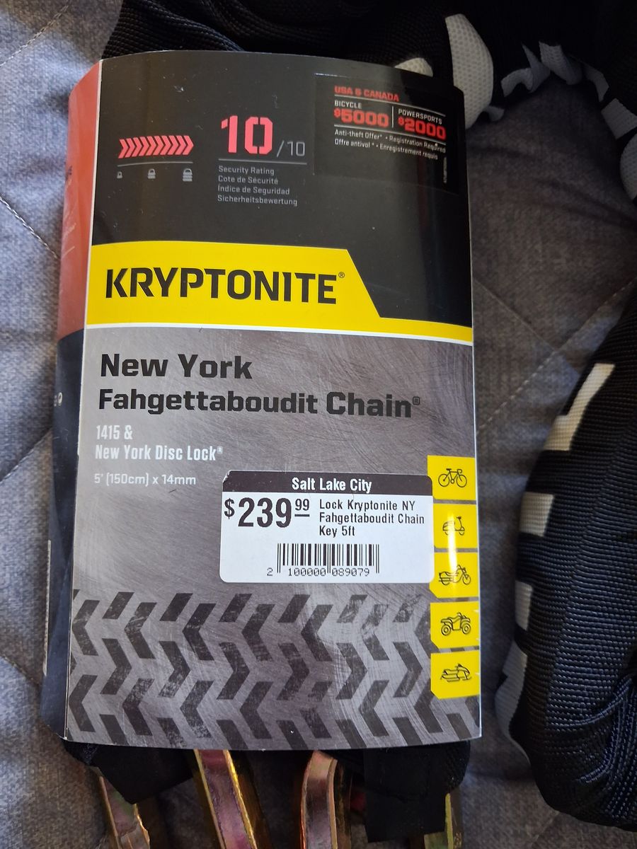 Kryptonite 5 foot bike lock