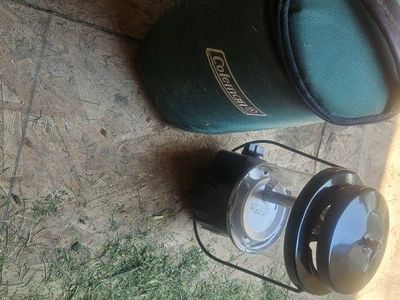 Coleman Propane Camping Lantern with Green Soft Carrying Case