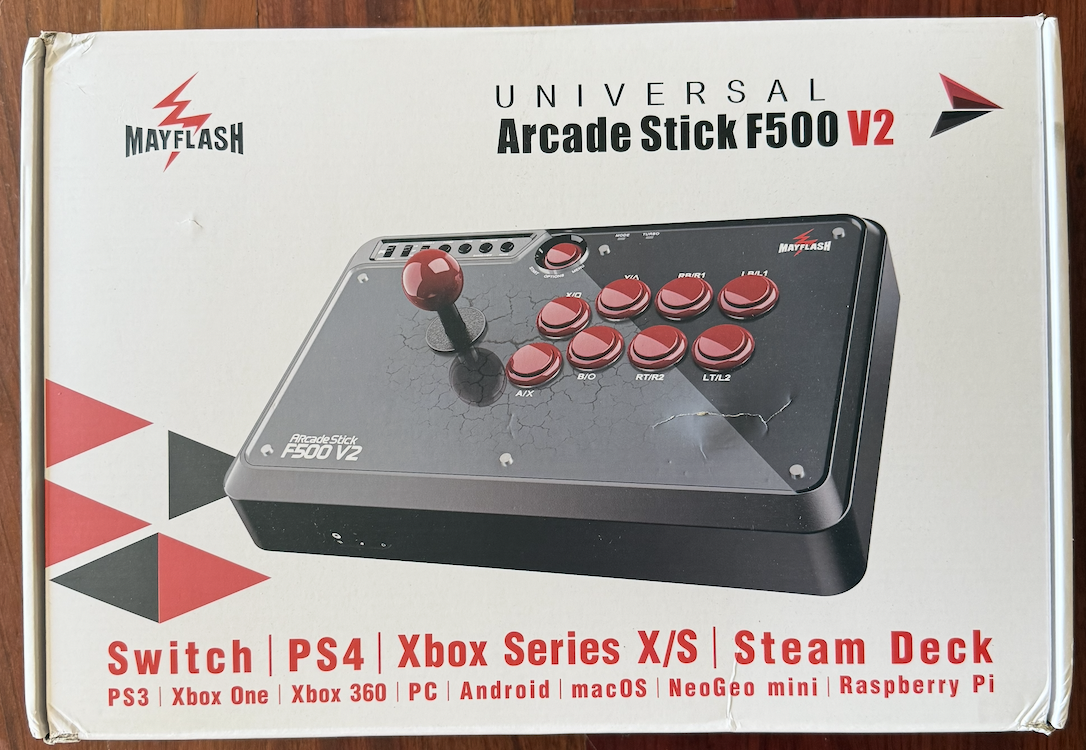 NEW IN BOX MAYFLASH Universal Arcade Fighting Stick F500 V2 for Switch/Switch 2, Xbox Series X/S, PS5, and more...