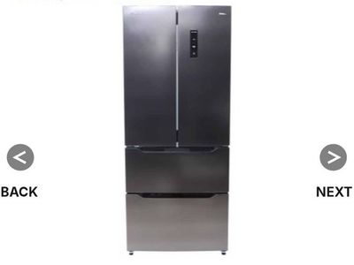 Everchill RV Refrigerator w Freezer Drawers - French Doors - 16 cu ft - 115V - Black Stainless Steel