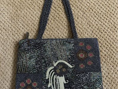 New, Never Used-Vintage Beaded Purse with a Art Nouveau Look