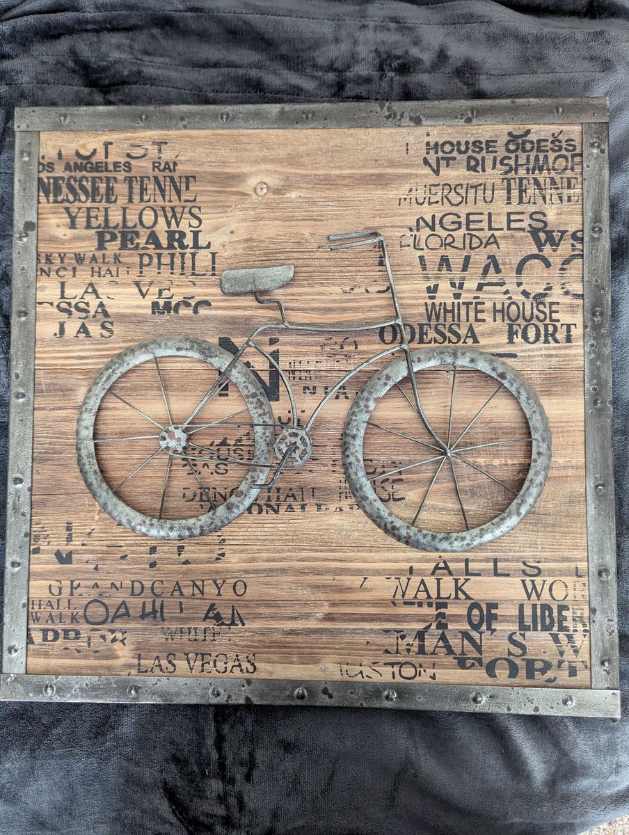 Bicycle wall hanging