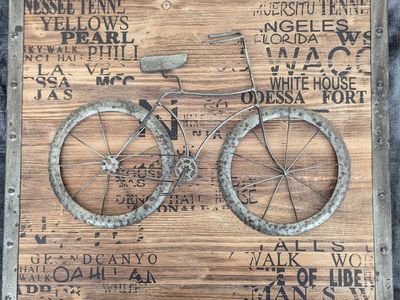 Bicycle wall hanging