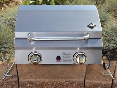 PORTABLE GAS GRILL STAINLESS STEEL