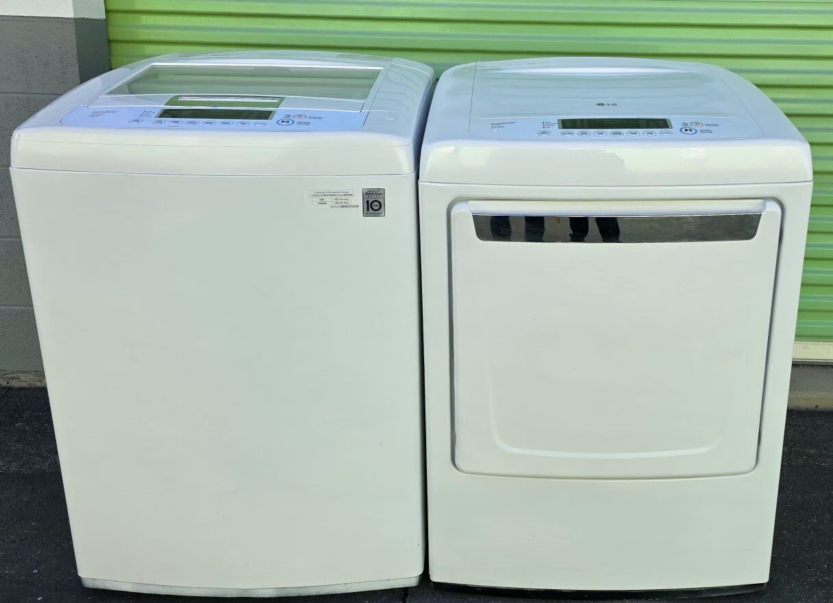LG topload washer & electric dryer free delivery
