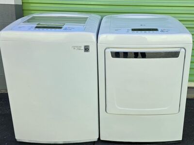 LG topload washer & electric dryer free delivery