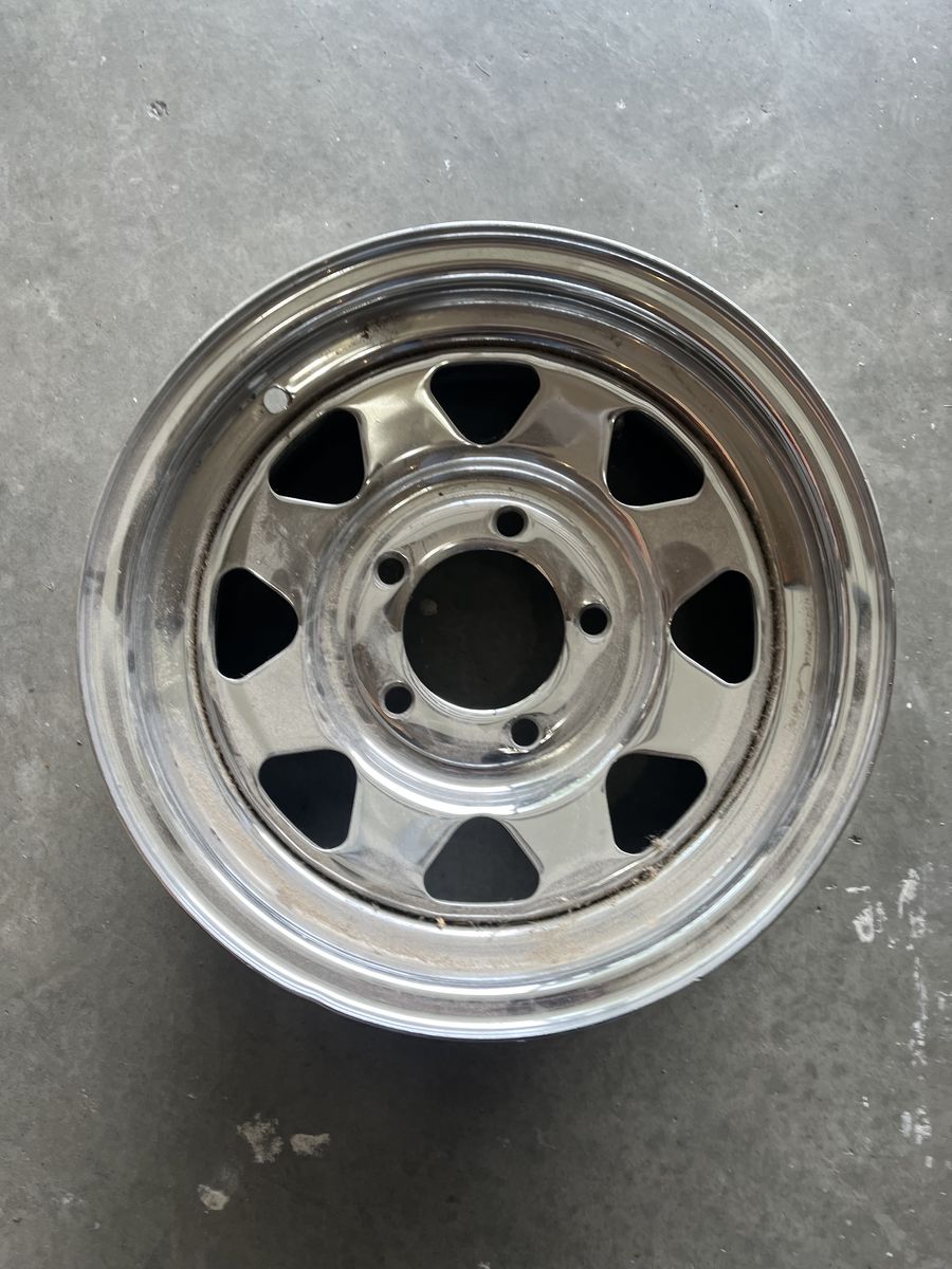 13" chrome rim tire wheel boat trailer rv