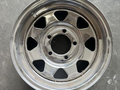 13" chrome rim tire wheel boat trailer rv