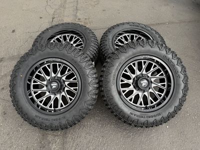 New LT295/65r20 Patriot RT Fittipaldi FA08 Black Milled 8x170 Ford F250 F350 Superduty Powerstroke 8 lug wheels tires