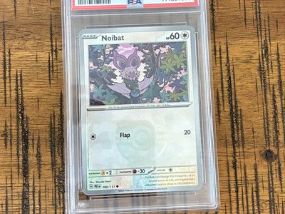 2025 Pokemon Prismatic Evolutions Noibat #090 Master Ball Reverse Holo PSA 9 Mint