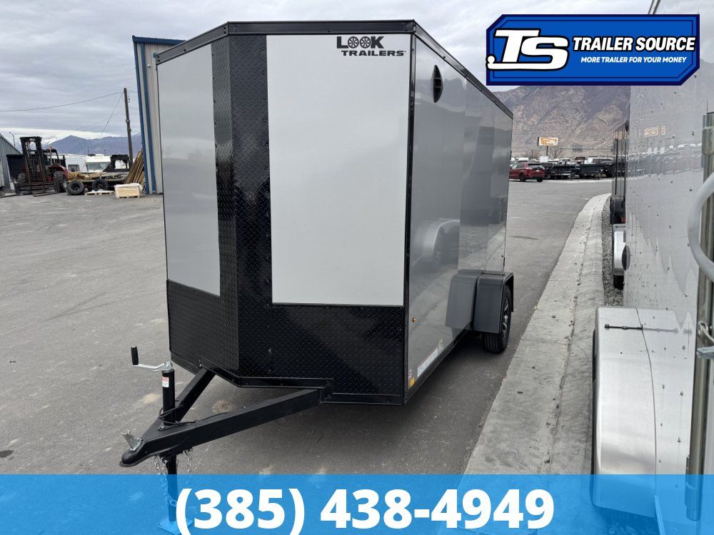 6x12 Look ST DLX Enclosed Cargo Trailer - 6'6" Interior - 3.5K GVWR - .080 PolyCor, Alloy Wheels, Black Out Package