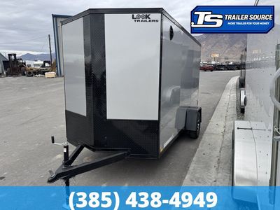 6x12 Look ST DLX Enclosed Cargo Trailer - 6'6" Interior - 3.5K GVWR - .080 PolyCor, Alloy Wheels, Black Out Package