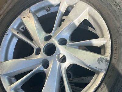 New General Exclaim 225/50R17 Tires with Silver 17-inch Alloy Wheels (Set of 2 rims are free $100 both