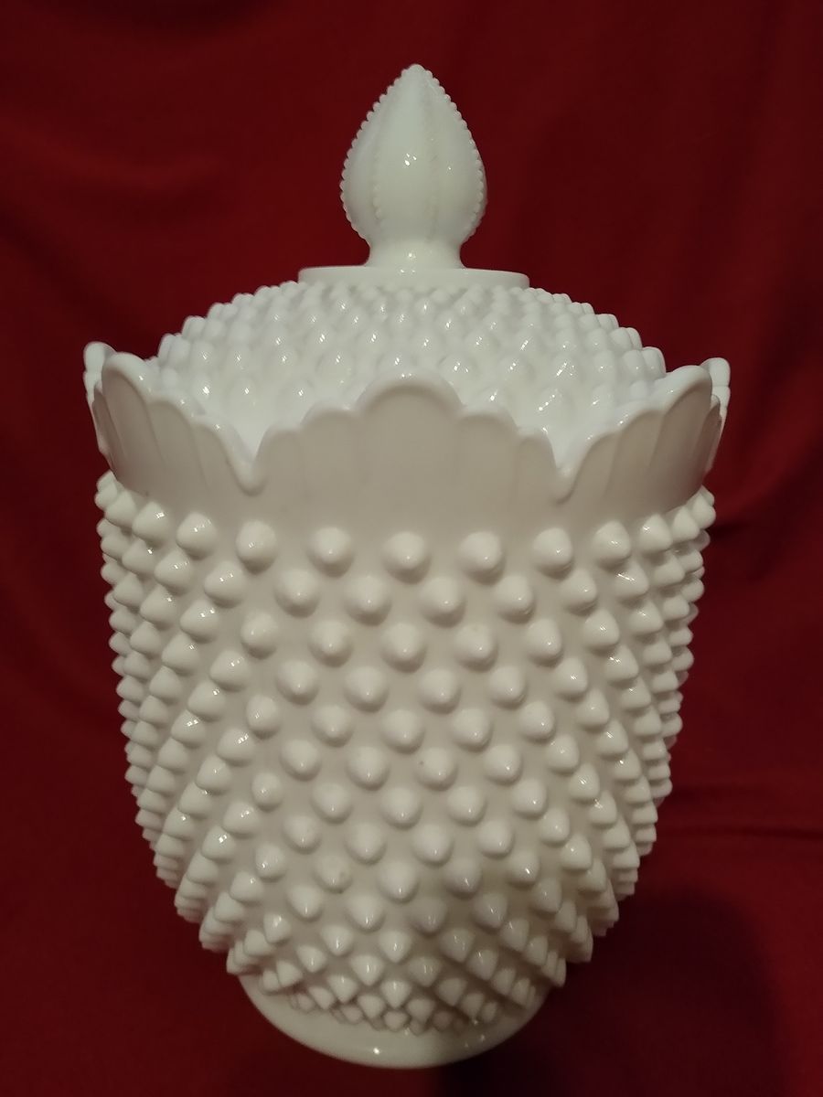 Fenton Milk Glass Cookie Jar
