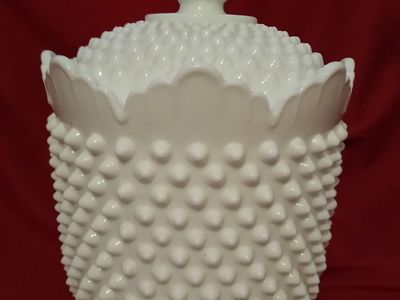 Fenton Milk Glass Cookie Jar