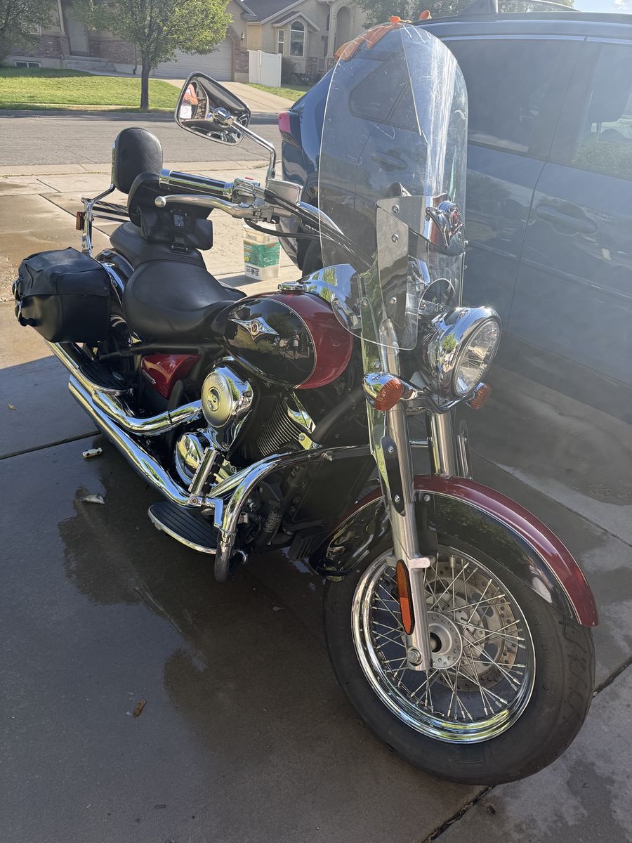 2008 Kawasaki 900 Vulcan Classic Motorcycle Red/Black Cruiser