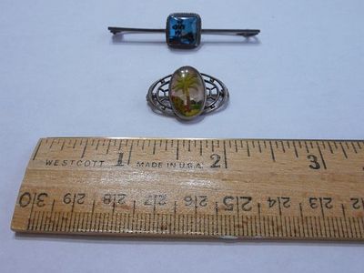 Vintage sterling silver "butterfly wing jewelry" pins for sale
