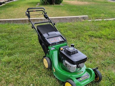John Deere JX75 179cc OHV 5-Speed Walk-Behind Self-Propelled Lawn Mower with Blade Brake Clutch