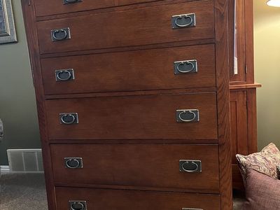 Mission Style Tall Dresser