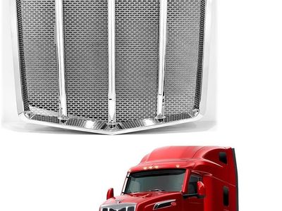 Peterbilt 579 2022+ Chrome Front Grille with Bug Screen Replacement