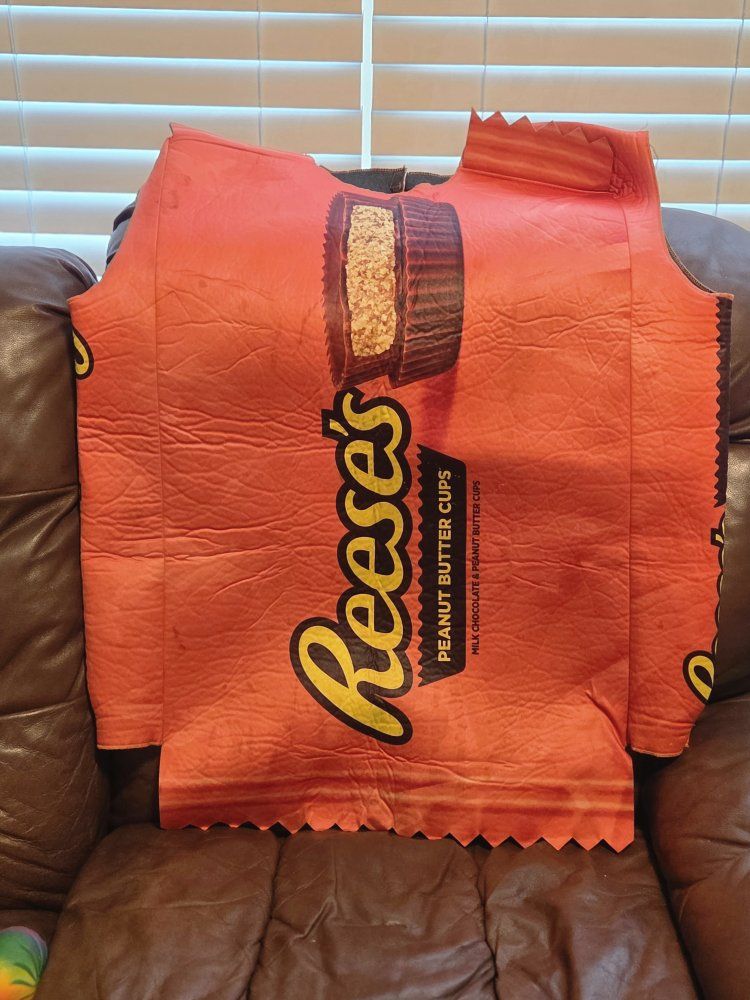 Reese's Peanut Butter Cups Costume Adult One-Size Halloween Novelty Dress-Up