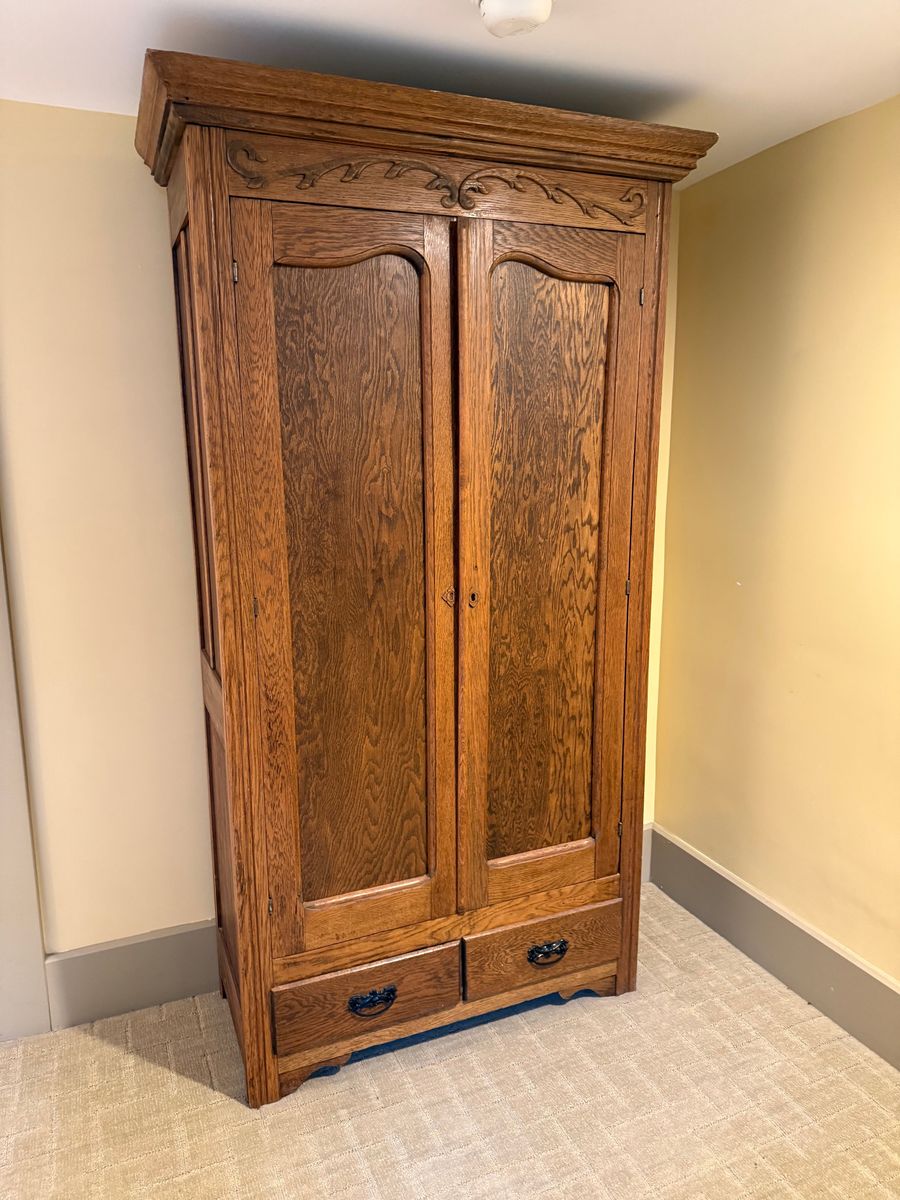 Antique Oak Armoire