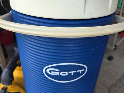 GOTT Blue 2 Gallon Water Cooler Jug with Spout and Handle
