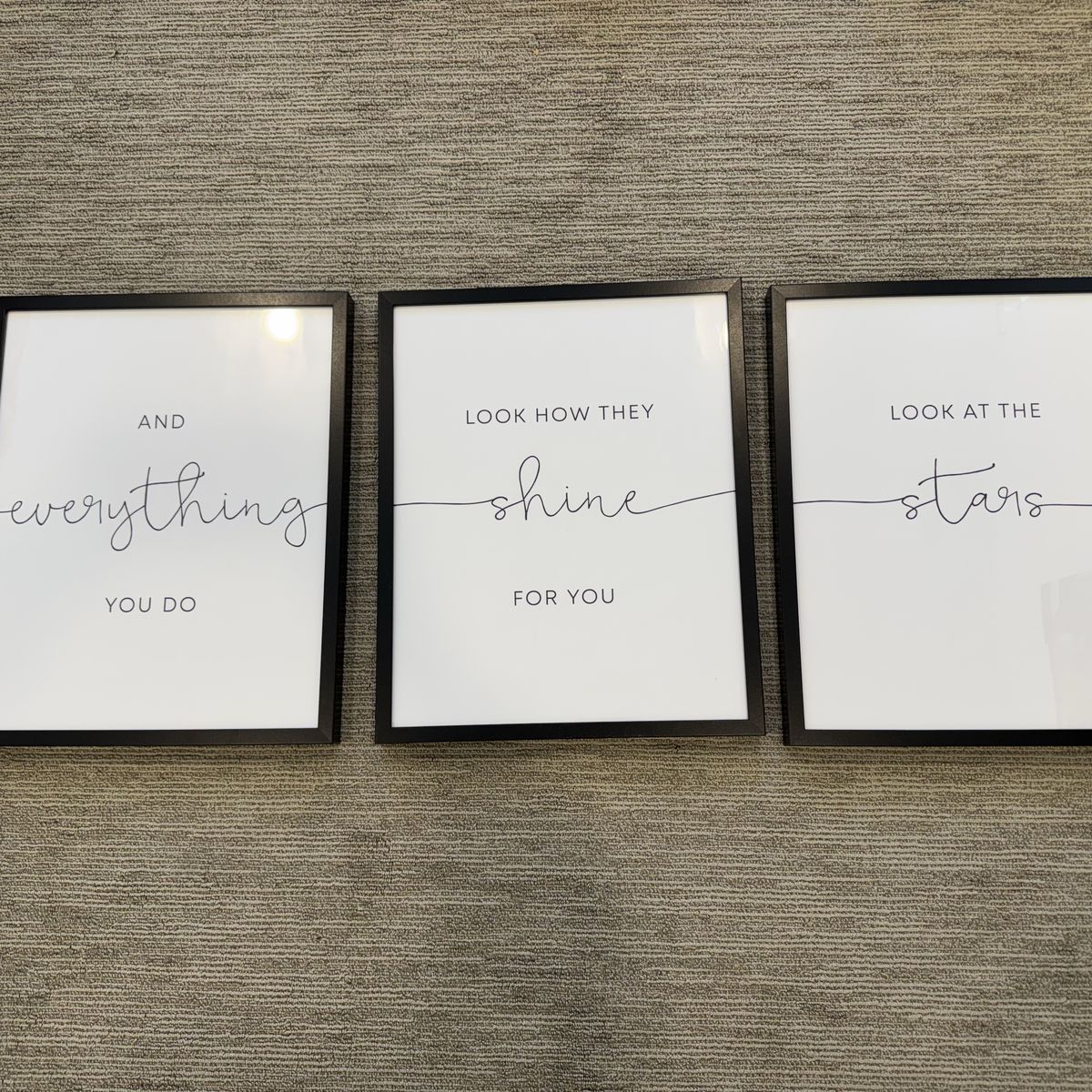 3 Black Modern Frames