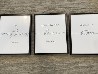 3 Black Modern Frames