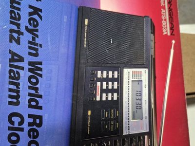 Sangean ATS-803A Direct Key-in World Receiver with Quartz Alarm Clock Timer